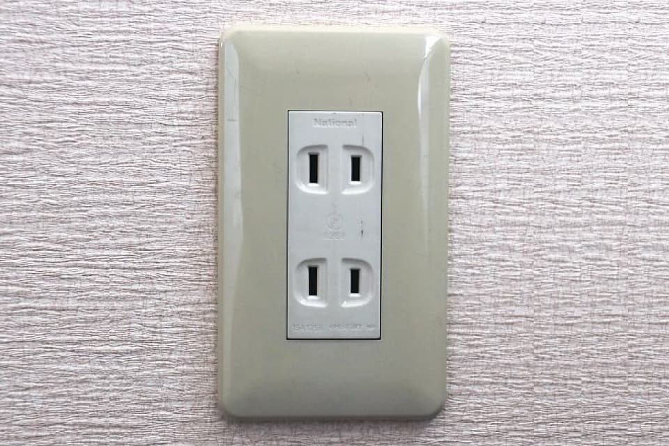 a typical outlet in Japan